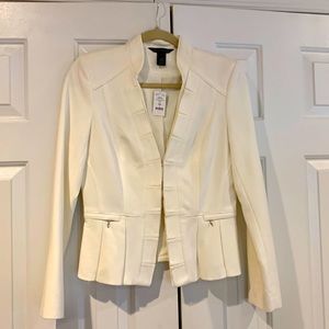 White House Black Market Cream Blazer